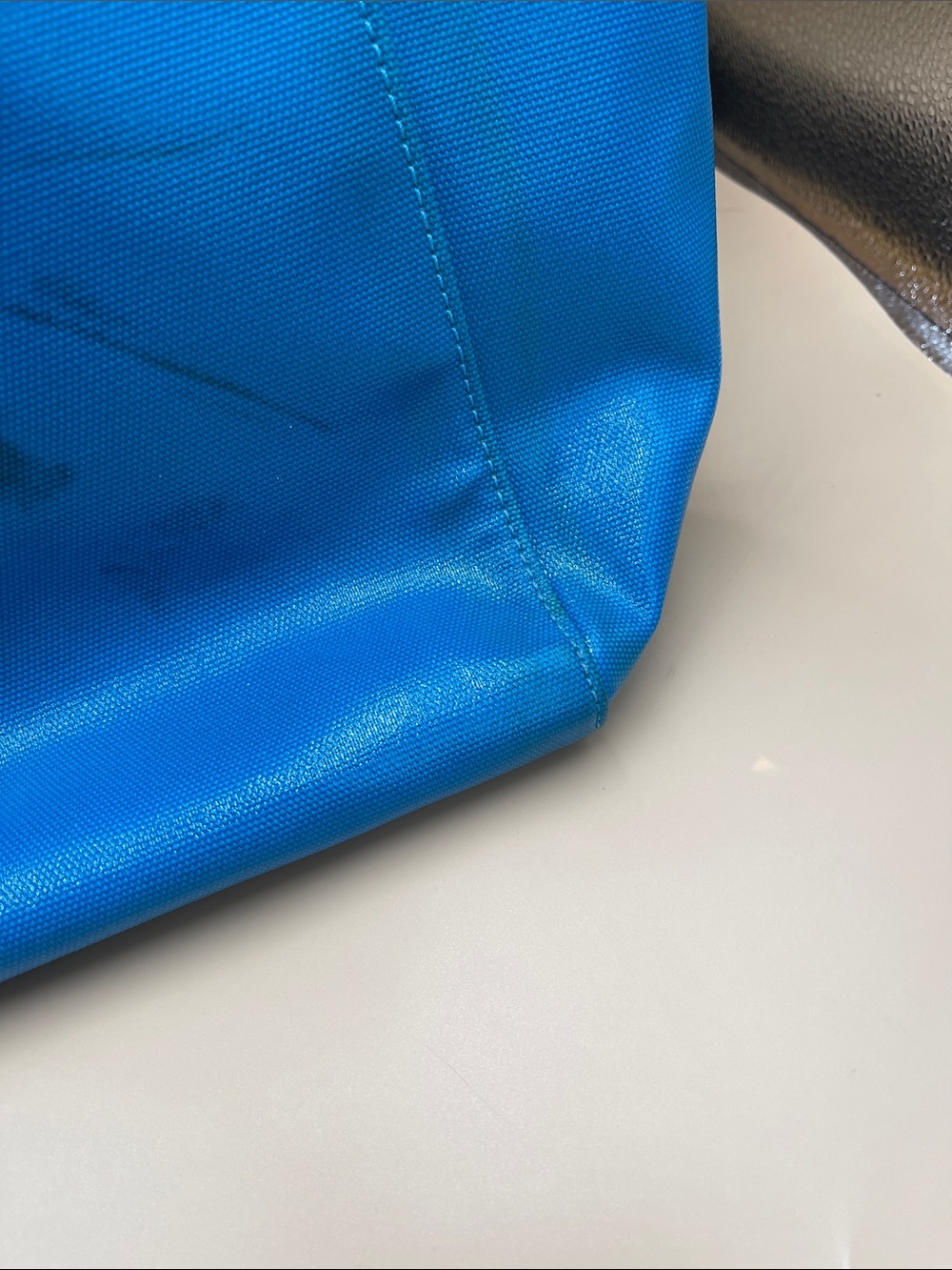 kate spade Turquoise Blue Tote with Tan Straps - Picture 7 of 10